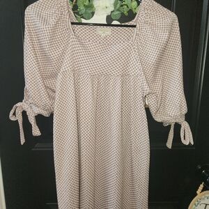 Hayden Gingham Puff Sleeve Dress